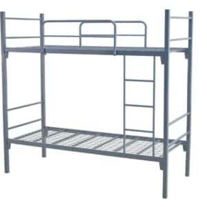 מיטת קומותיים בייסיק מתכת מוסדי - דגם מתפרק ל-2 + רשת ברזל מאסיבית