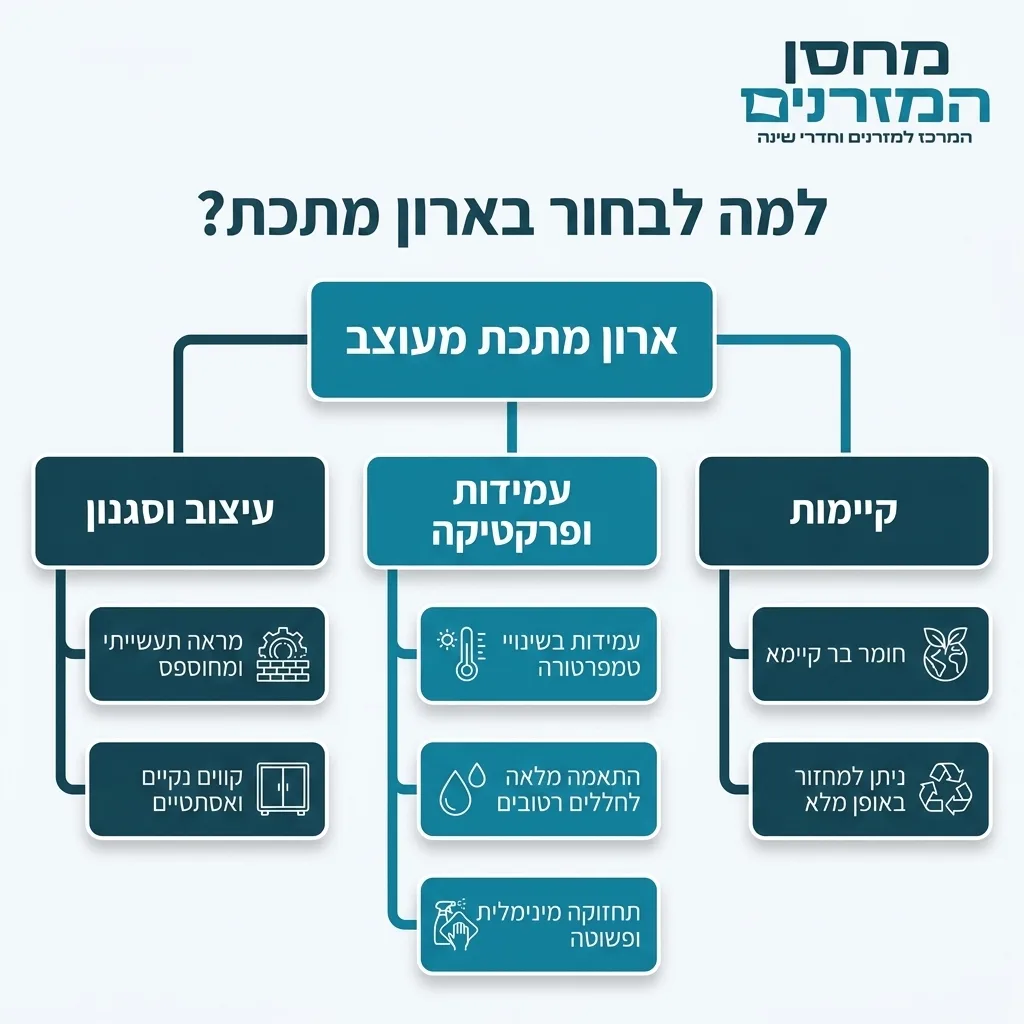 אינפוגרפיקה — למה לבחור בארון מתכת?: ארון מתכת מעוצב